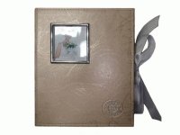 8111-1 Альбом с обложкой из светлого кожзаменителя трех оттенков на 160 фото